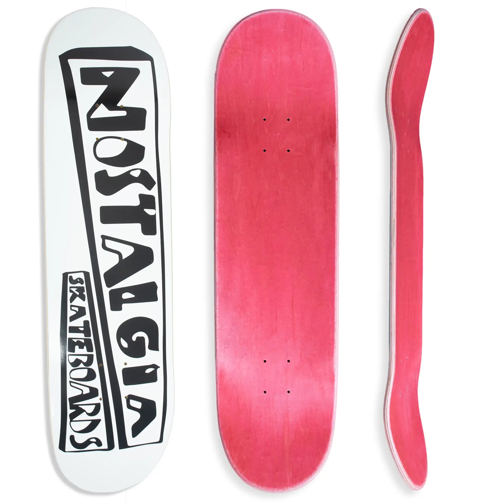 Logo | White |  8.125 inch Deck inkl. Mob Grip