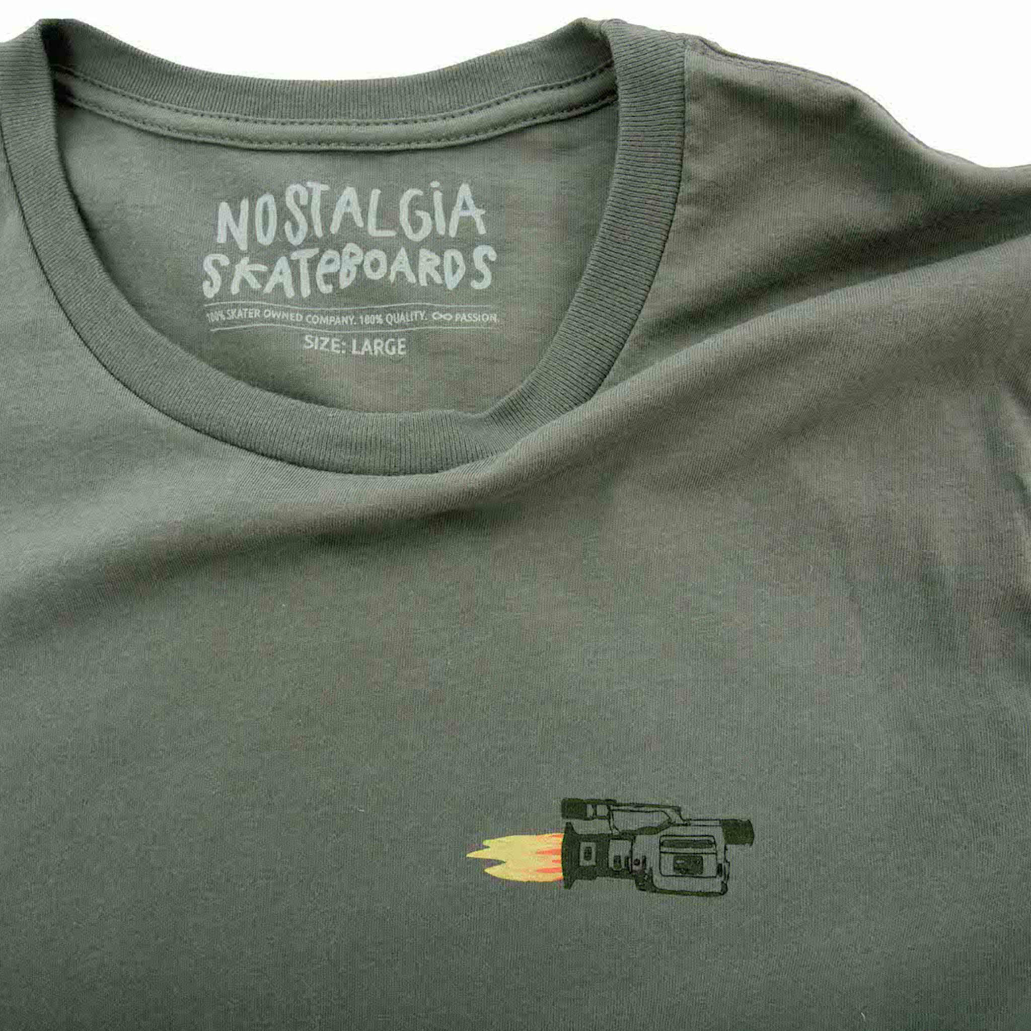 BACKPRINT TEE | VX1000 FLAMETHROWER | MILITARY GREEN