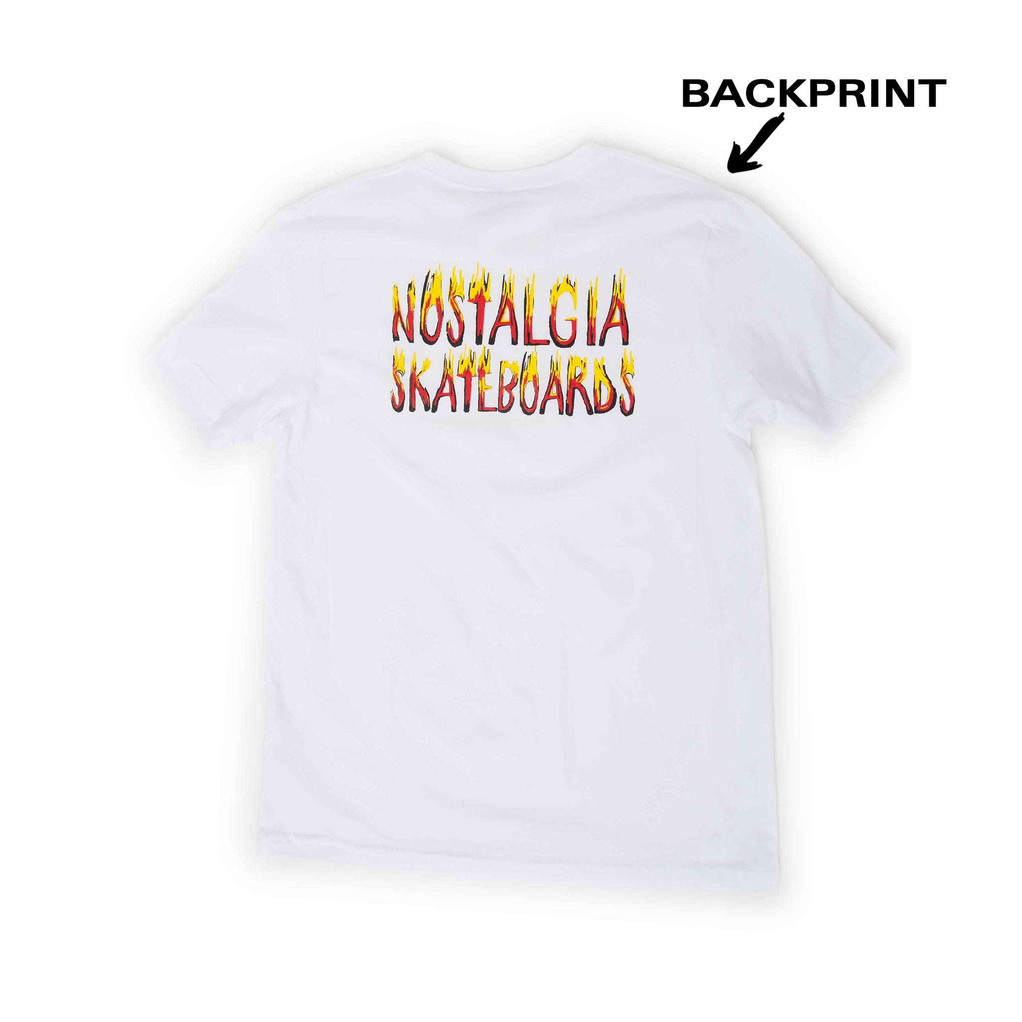 BACKPRINT TEE | VX1000 FLAMETHROWER | WHITE