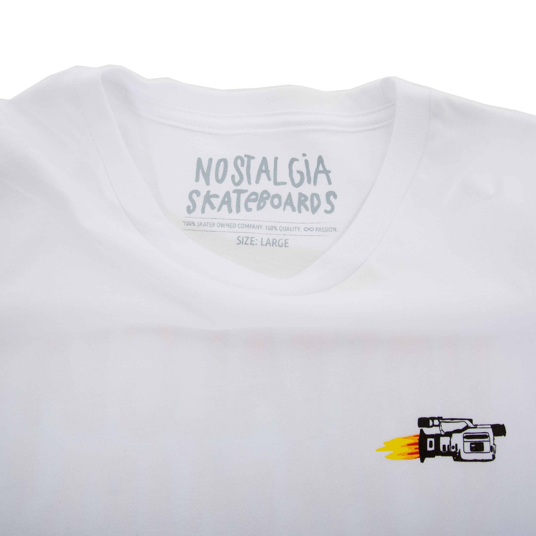 BACKPRINT TEE | VX1000 FLAMETHROWER | WHITE