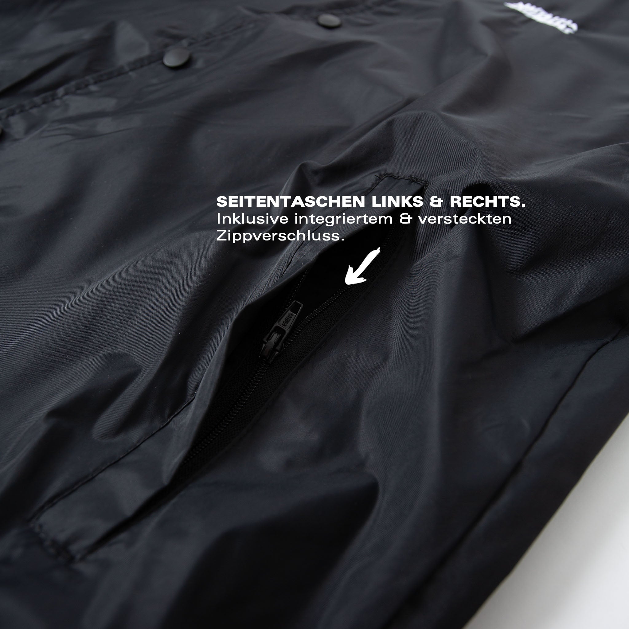 COACH JACKET | LOGO | BLACK