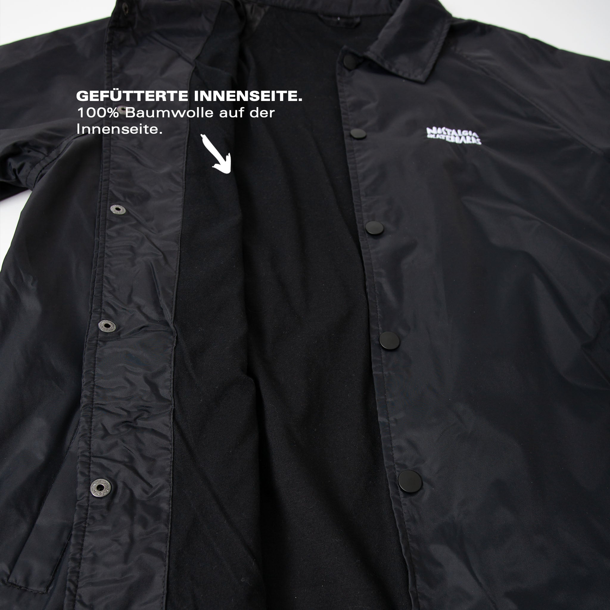 COACH JACKET | LOGO | BLACK