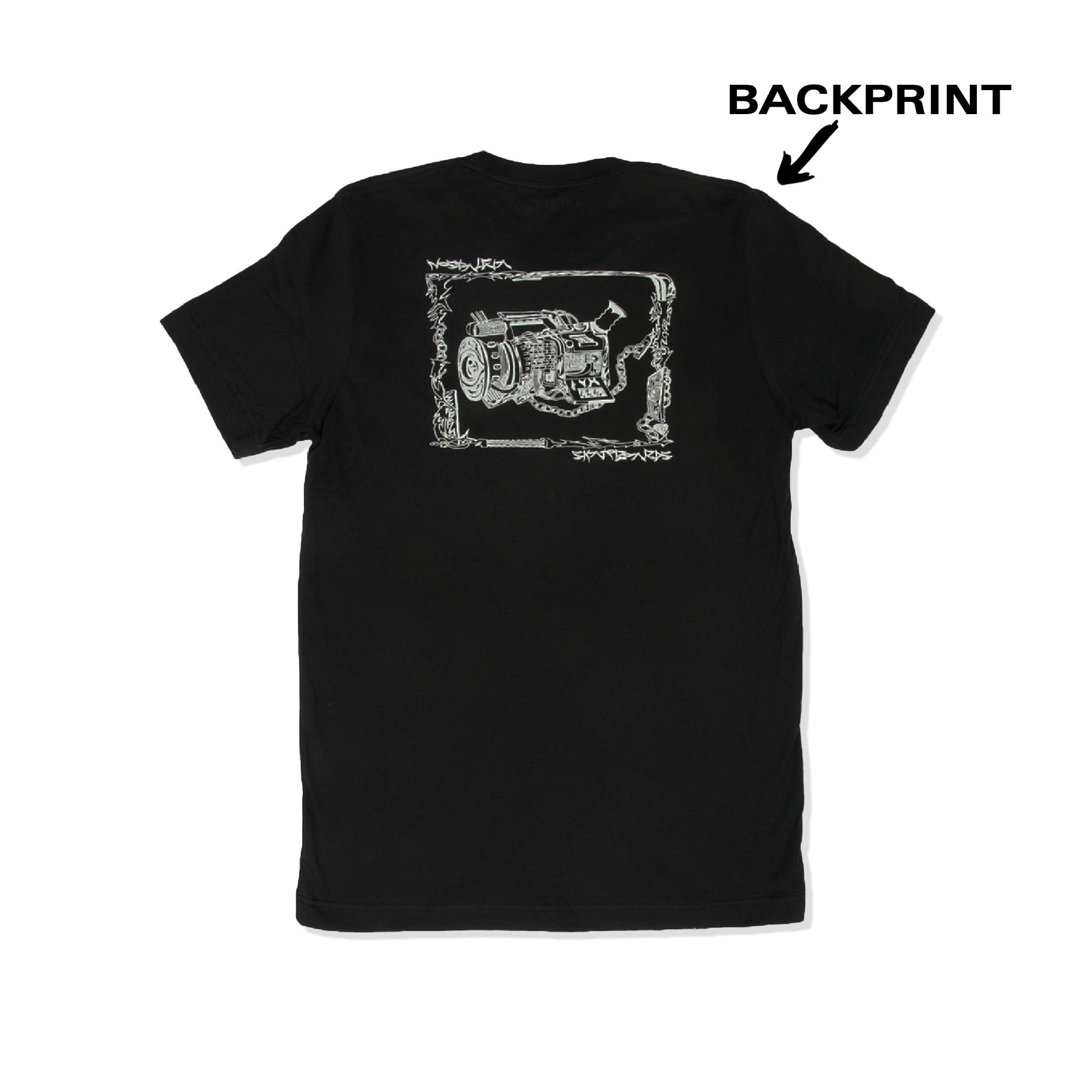 BACKPRINT TEE | CYBORG VX1000 | BLACK