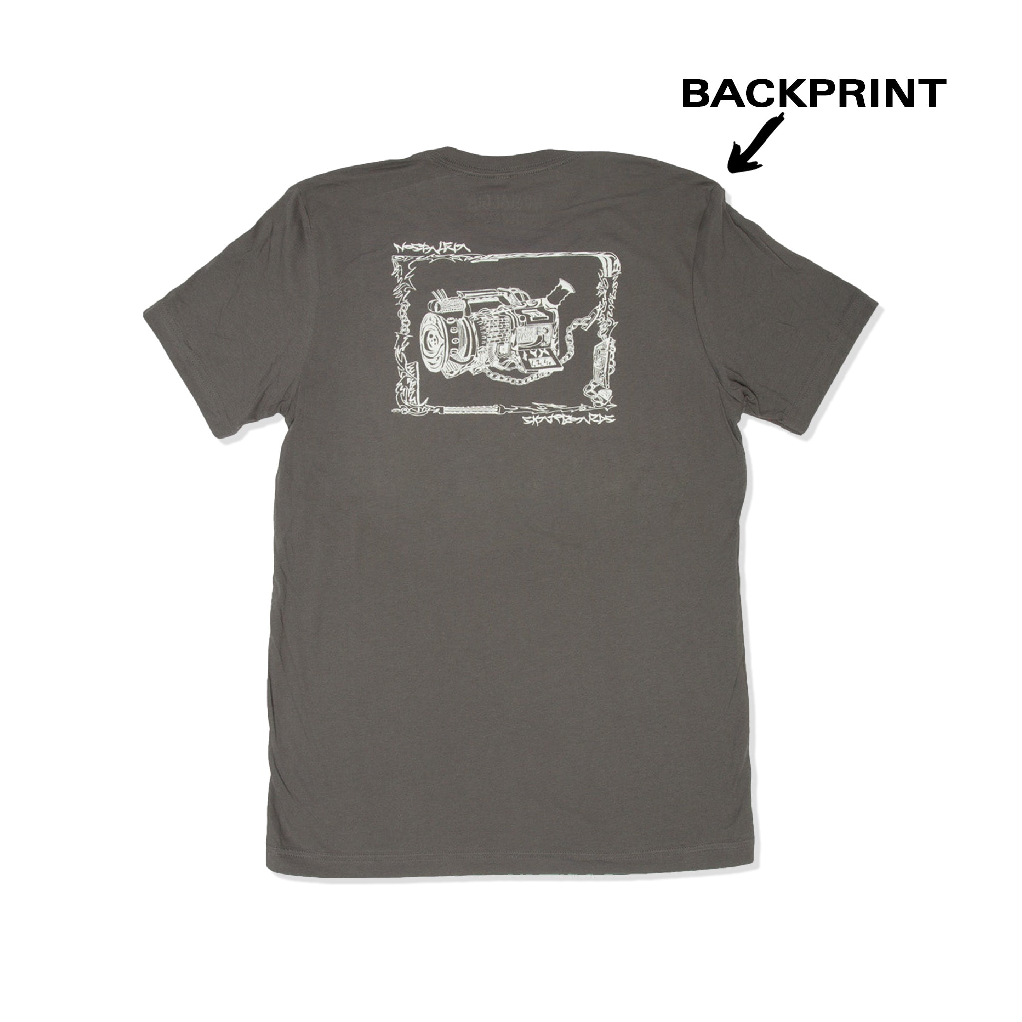 BACKPRINT TEE | CYBORG VX1000 | ASPHALT